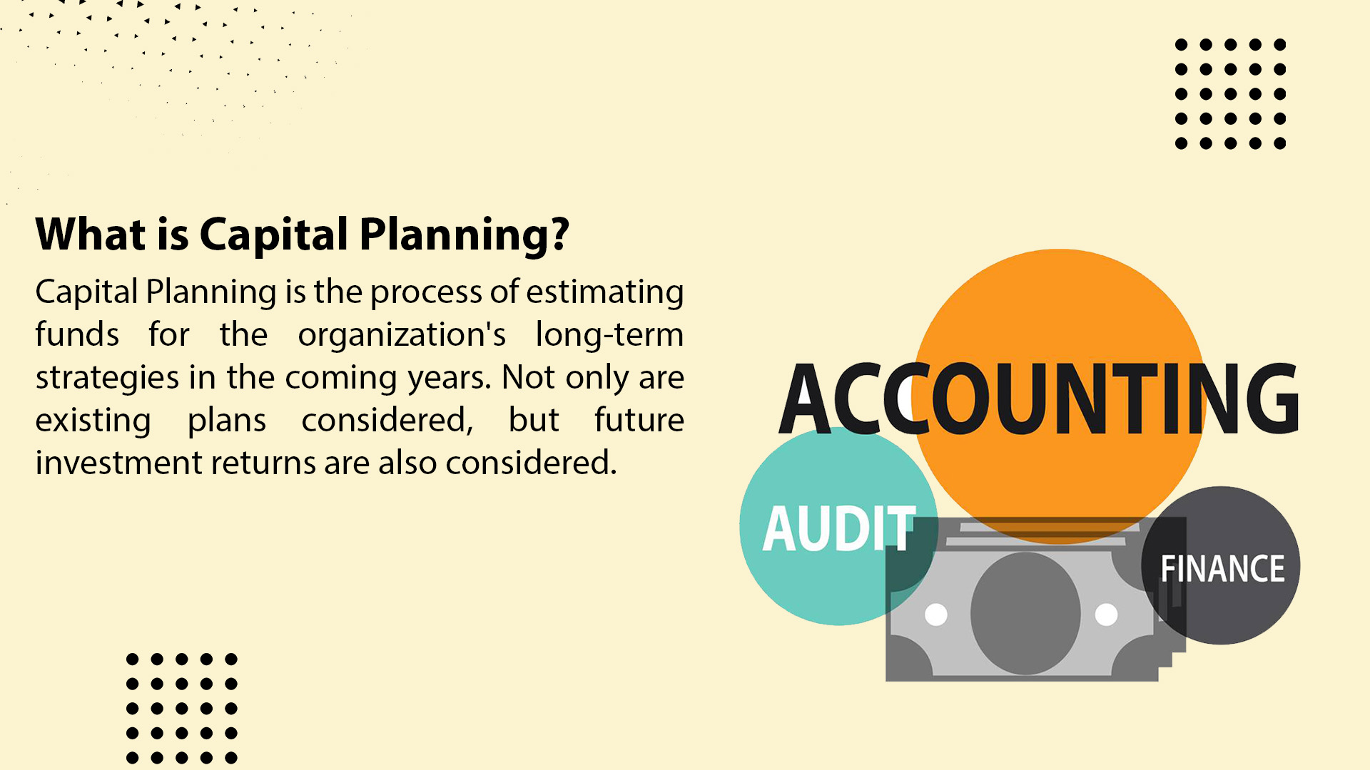 What is Capital Planning?