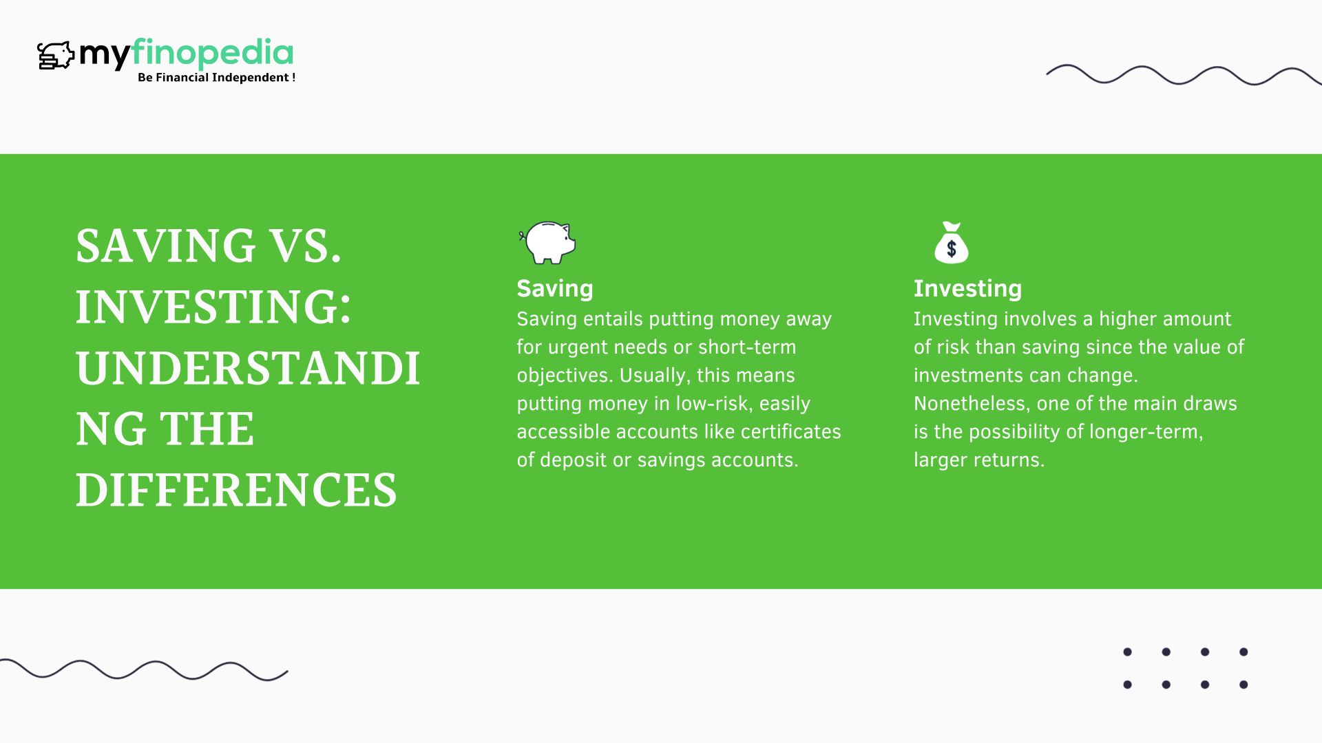 Saving Vs Investing Understanding The Differences